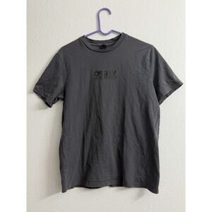 Oakley Factory Pilot T Shirt Men’s S Gray Spell Out
